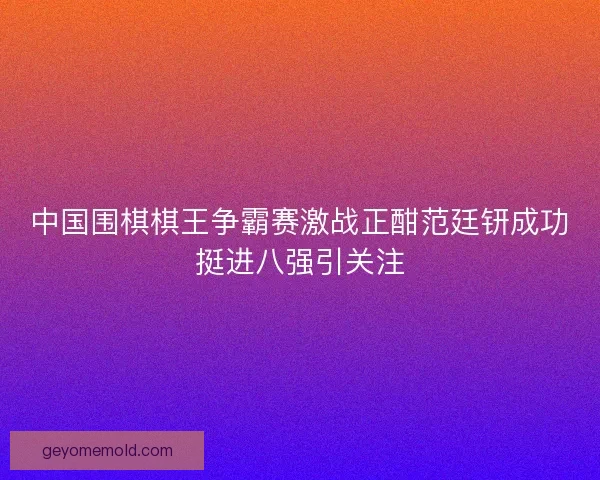 中国围棋棋王争霸赛激战正酣范廷钘成功挺进八强引关注